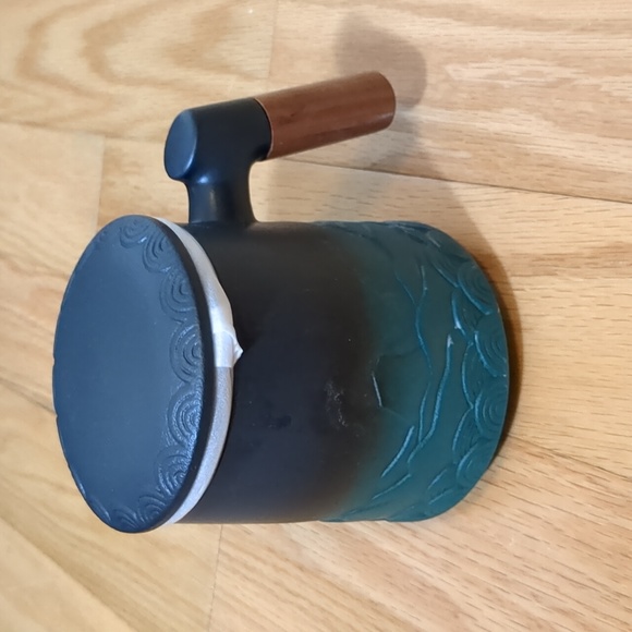 ZENS Tea Cup with Infuser and Lid, 16.8 Ounces Gradient Embossed Large Loose Tea - Picture 3 of 9